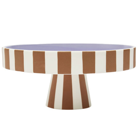 Oyoy living design Toppu Serveringsfad 20 cm, karamel/lavendel