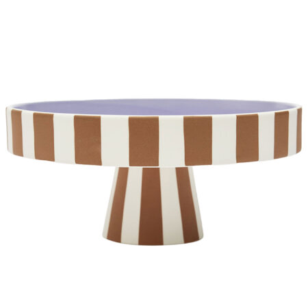 Oyoy living design Toppu Serveringsfad 27 cm, karamel/lavendel