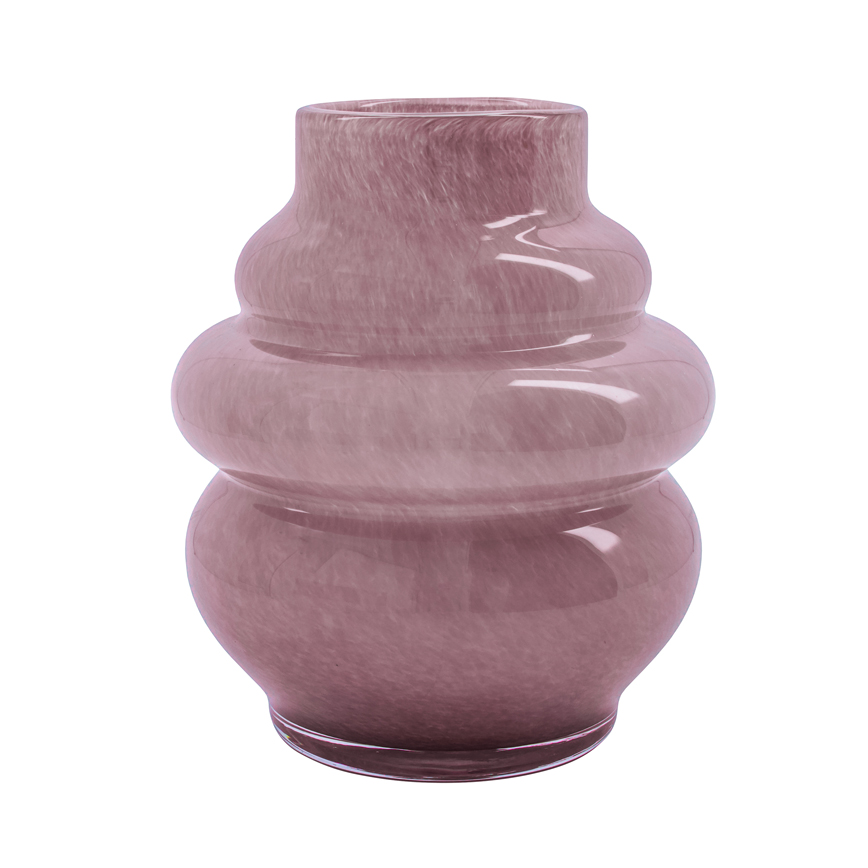 PASS VASE PINK GLAS PASS VASE PINK GLAS