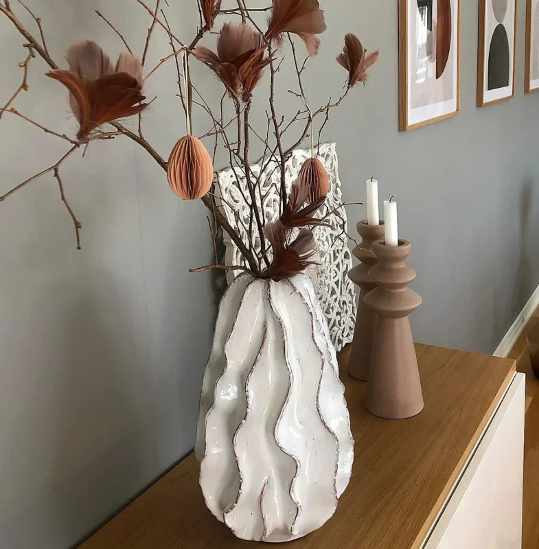 PEYTON vase højde 37,5 cm Lyseblå PEYTON vase højde 37,5 cm Lyseblå