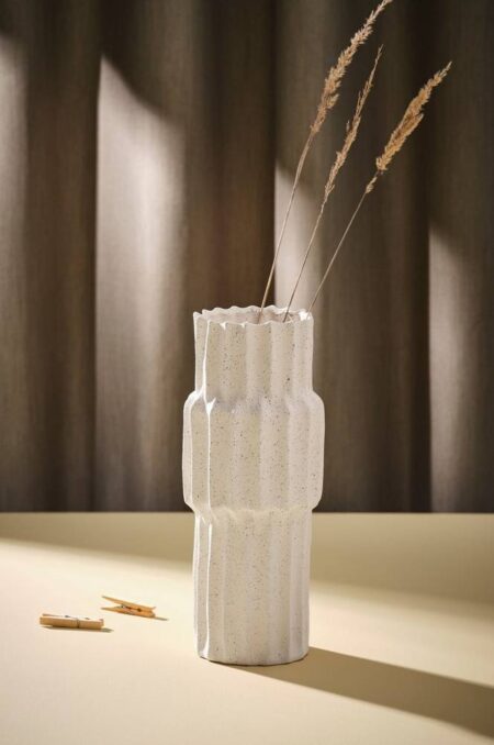 PILAR EARTH vase - stor Offwhite