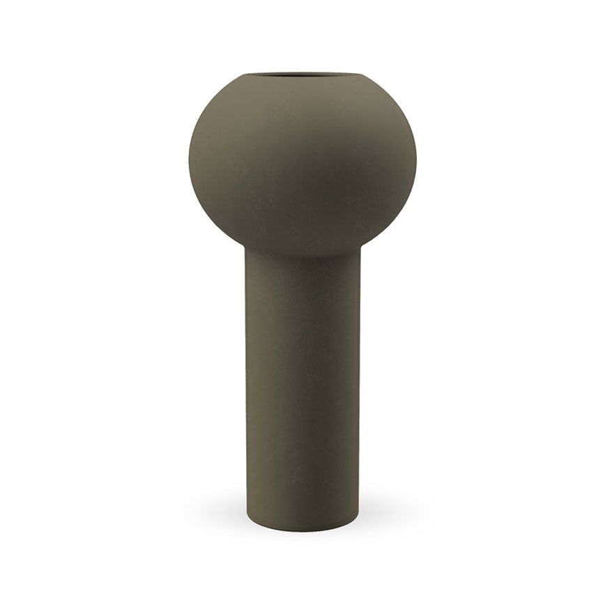 PILLAR VASE OLIVE 32CM PILLAR VASE OLIVE 32CM