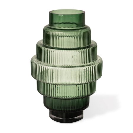 POLSPOTTEN Steps vase S 30 cm Dark green