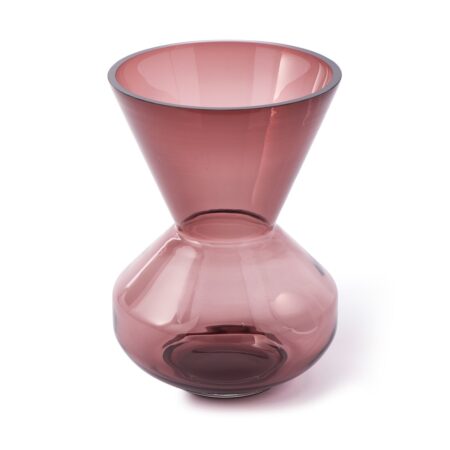 POLSPOTTEN Thick neck vase 40 cm Lyserød/Lilla