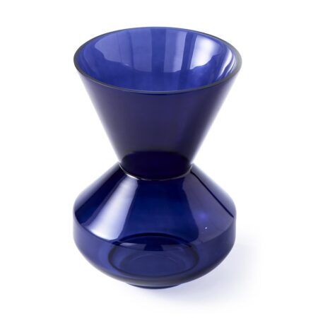 POLSPOTTEN Thick neck vase 40 cm Mørkeblå