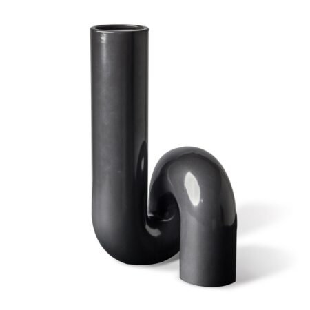 POLSPOTTEN Yourtube vase 37 cm Sort