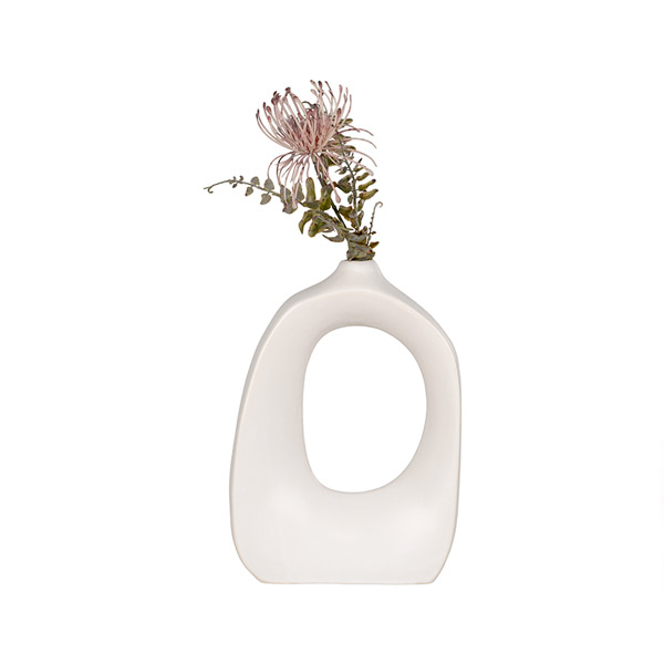 Pearl vase - hvid keramik Pearl vase - hvid keramik