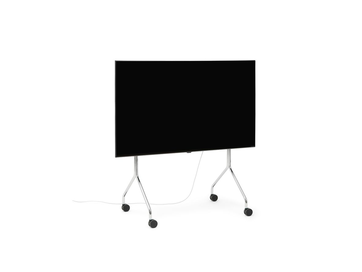 Pedestal - Moon Rollin - TV-Stander - Chrome - H: 107 x B: 78 x D: 54 cm Pedestal - Moon Rollin - TV-Stander - Chrome - H: 107 x B: 78 x D: 54 cm