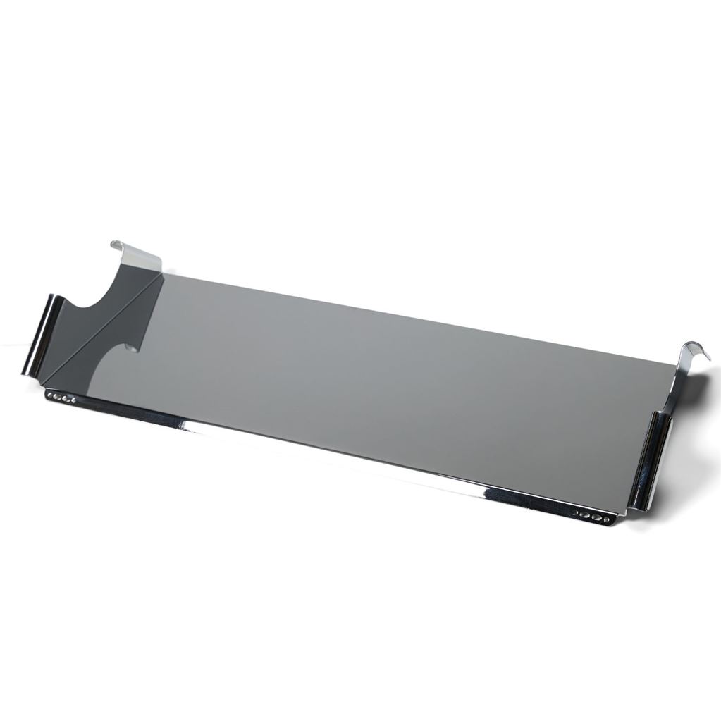 Pedestal Moon Tray Shelf 80x36 cm - Chrome Pedestal Moon Tray Shelf 80x36 cm - Chrome