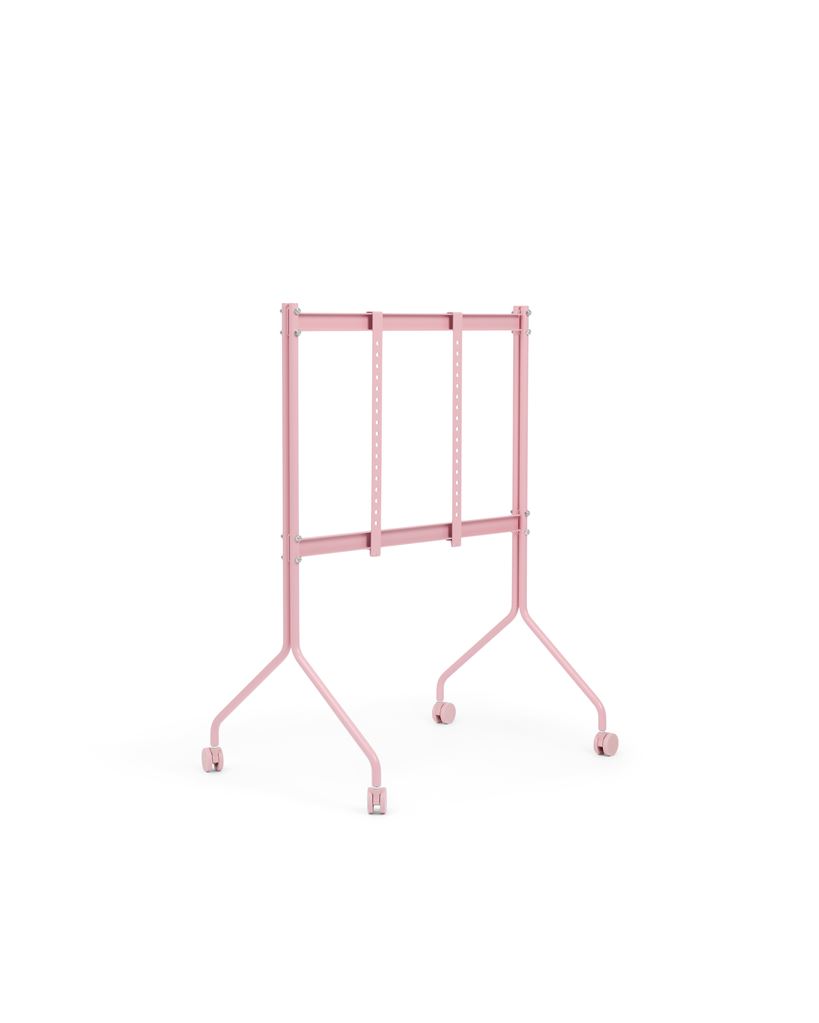 Pedestal Pipe Moon Rollin' TV Stativ 107x78 cm - Bubble Gum Pedestal Pipe Moon Rollin' TV Stativ 107x78 cm - Bubble Gum
