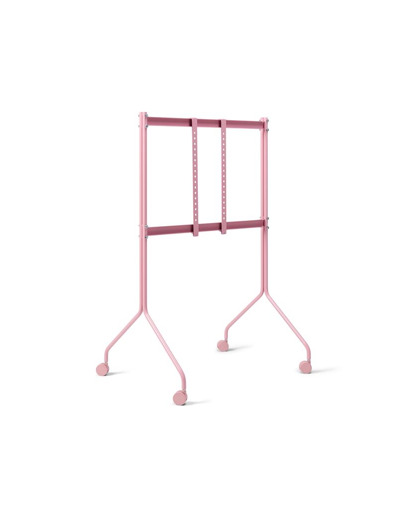 Pedestal Pipe Moon Rollin' Tall TV Stativ 121x78 cm - Bubble Gum Pedestal Pipe Moon Rollin' Tall TV Stativ 121x78 cm - Bubble Gum