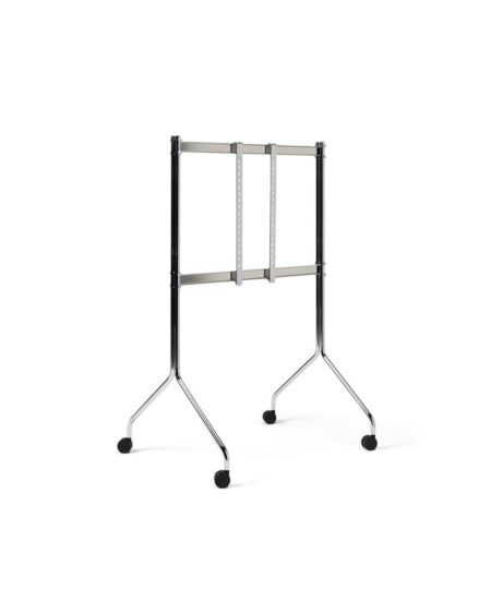 Pedestal Pipe Moon Rollin' Tall TV Stativ 121x78 cm - Chrome