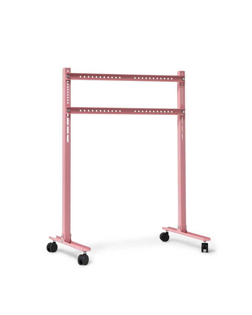 Pedestal Plate Straight Rollin' TV Stativ 107x80 cm - Bubble Gum Pedestal Plate Straight Rollin' TV Stativ 107x80 cm - Bubble Gum