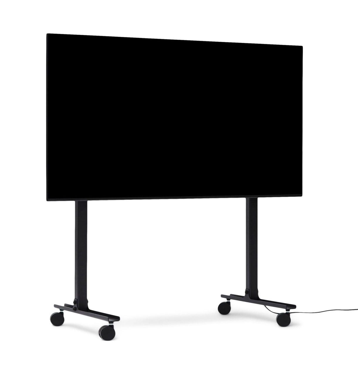 Pedestal Plate Straight Rollin' TV Stativ 107x80 cm - Charcoal Pedestal Plate Straight Rollin' TV Stativ 107x80 cm - Charcoal