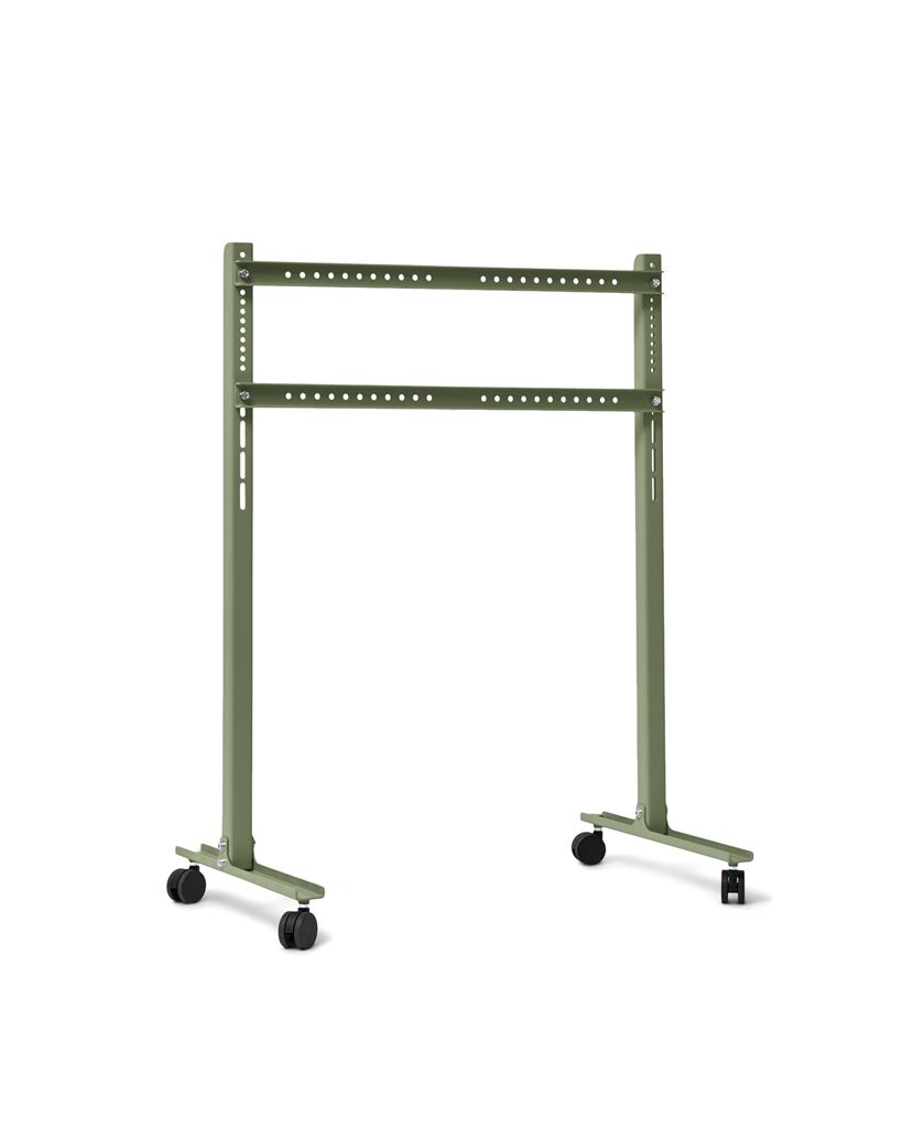Pedestal Plate Straight Rollin' TV Stativ 107x80 cm - Mossy Green Pedestal Plate Straight Rollin' TV Stativ 107x80 cm - Mossy Green