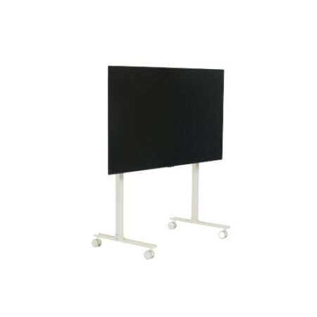 Pedestal Plate Straight Rollin' TV Stativ 107x80 cm - Pearl