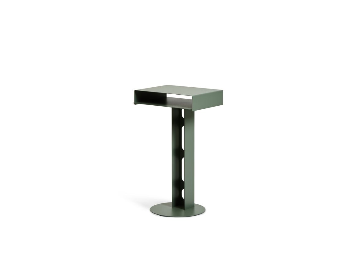 Pedestal - Sidekick Table - Sidebord - Mossy Green - H59.5 B34.5 D27 cm Pedestal - Sidekick Table - Sidebord - Mossy Green - H59.5 B34.5 D27 cm