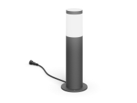 Philips Utrecht piedestal 6 W, Udendørs piedestal/postbelysning, Grå, Rustfrit stål, IP44, Have, Terrasse, Midlertidig