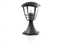 Philips myGarden Creek piedestal 60 W E27, uden pære, Udendørs piedestal/postbelysning, Sort, Aluminium, IP44, Have, Terrasse, I