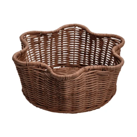 Pick a Poppy Rattan Round kurv Dark brown, 23 cm