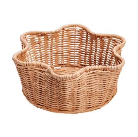 Pick a Poppy Rattan Round kurv Natural, 23 cm