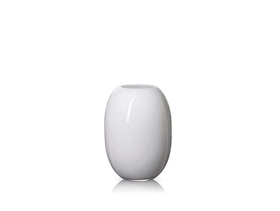 Piet Hein - Super Vase H16 Glass/White Piet Hein - Super Vase H16 Glass/White
