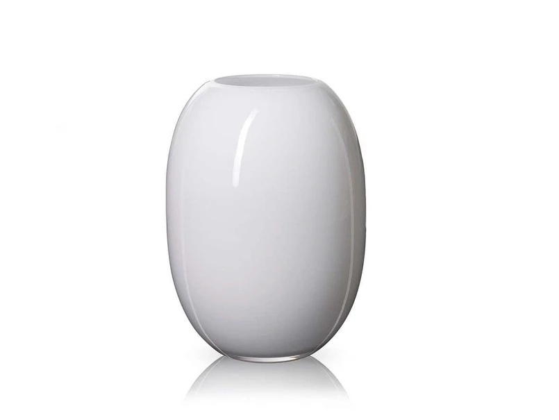 Piet Hein - Super Vase H25 Glass/White Piet Hein - Super Vase H25 Glass/White