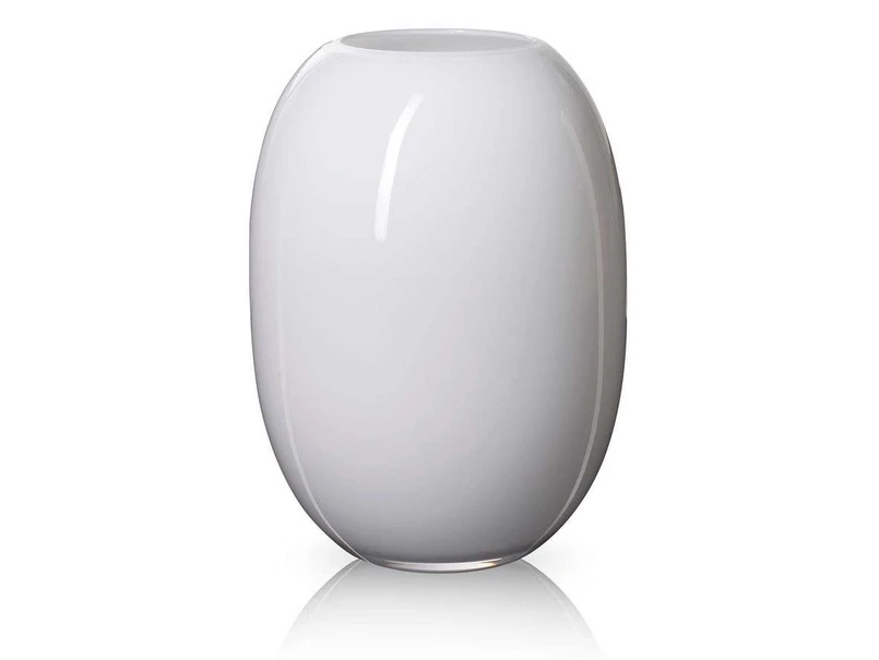 Piet Hein - Super Vase H50 Glass/White Piet Hein - Super Vase H50 Glass/White