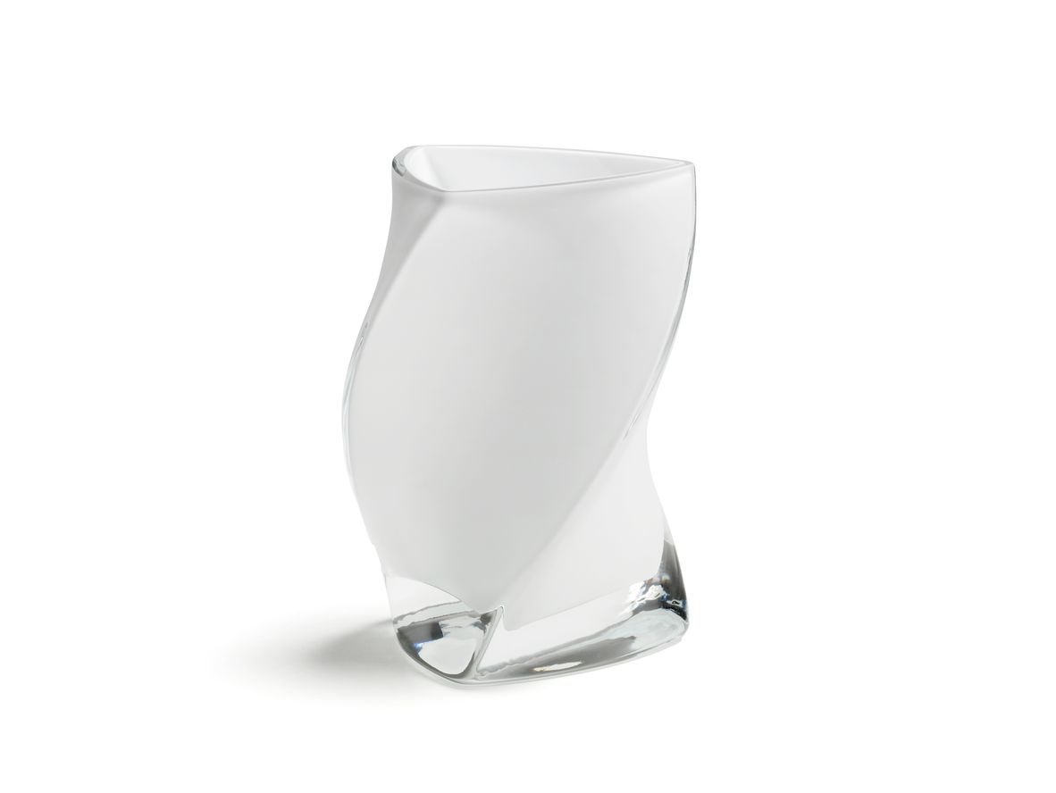 Piet Hein - Twister-vase - Vase - TWISTER-vase 16 cm - OPAL ( 2 lag glas ) - H16 x W7.1 D7.1 cm Piet Hein - Twister-vase - Vase - TWISTER-vase 16 cm - OPAL ( 2 lag glas ) - H16 x W7.1 D7.1 cm