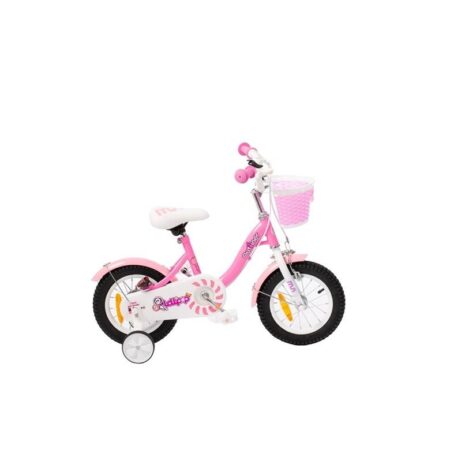 Pige cykel 12" - Bimbo Bike MTB med støttehjul og kurv