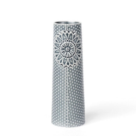 Pipanella Dotted vase, gråblå - 16,4x5,5 cm.