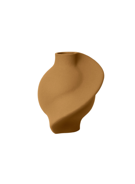 Pirout #01 vase, Sanded Ocker - H22 cm.