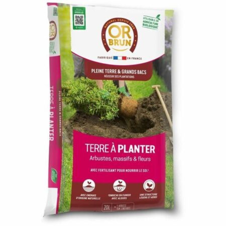 Plantejord OR BRUN - pottemuld til krukker og bede 20 l