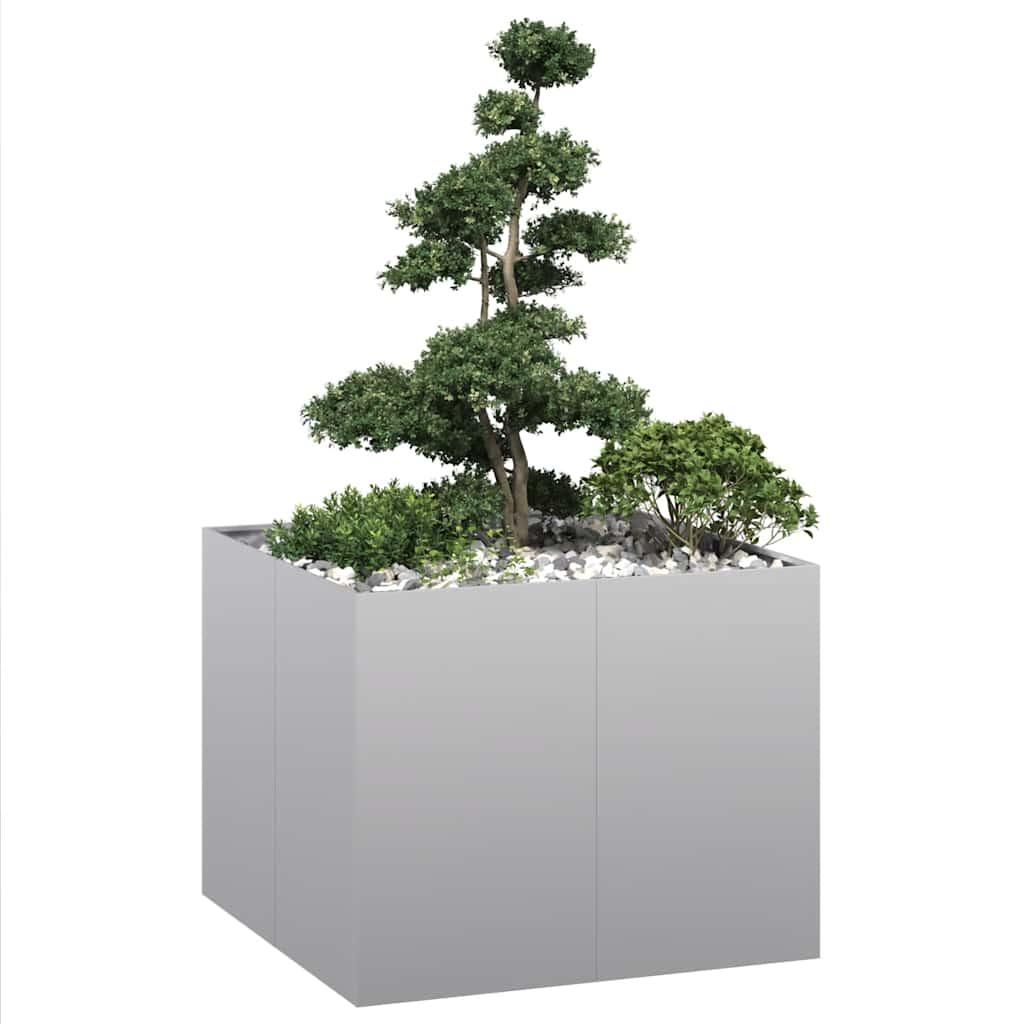 Plantekasse 100x100x80 cm galvaniseret stål Plantekasse 100x100x80 cm galvaniseret stål
