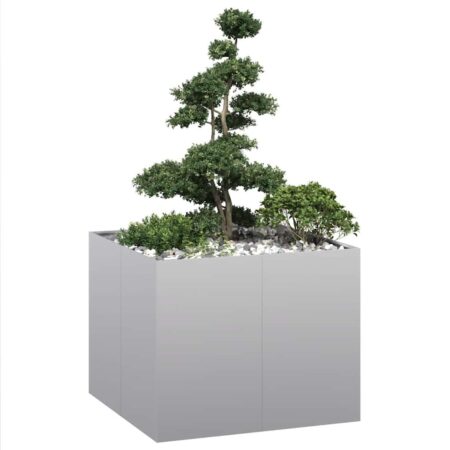 Plantekasse 100x100x80 cm galvaniseret stål