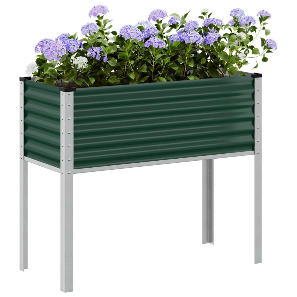 Plantekasse 100x41x90 cm stål grøn Plantekasse 100x41x90 cm stål grøn