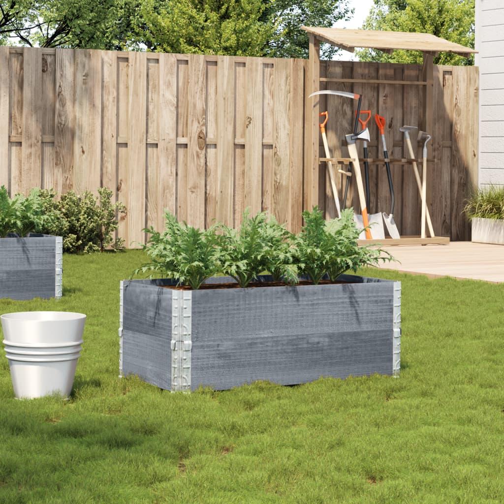 Plantekasse 100x50 cm massivt fyrretræ grå Plantekasse 100x50 cm massivt fyrretræ grå