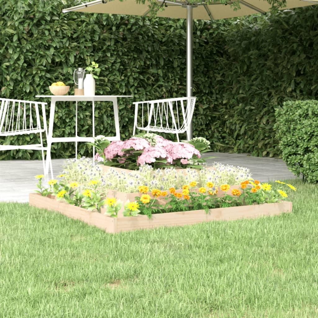 Plantekasse 110x110x27 cm massivt fyrretræ Plantekasse 110x110x27 cm massivt fyrretræ
