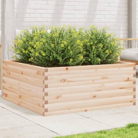 Plantekasse 110x110x46 cm massivt fyrretræ