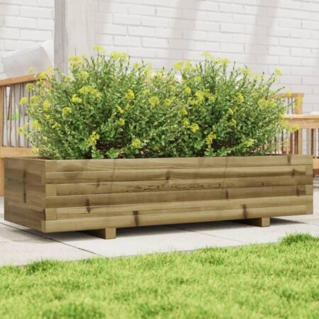 Plantekasse 110x40x26,5 cm imprægneret fyrretræ