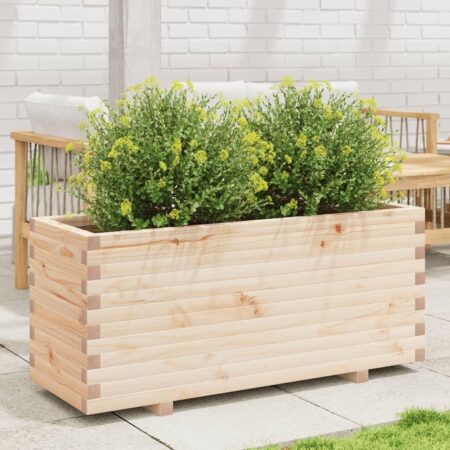 Plantekasse 110x40x49,5 cm massivt fyrretræ