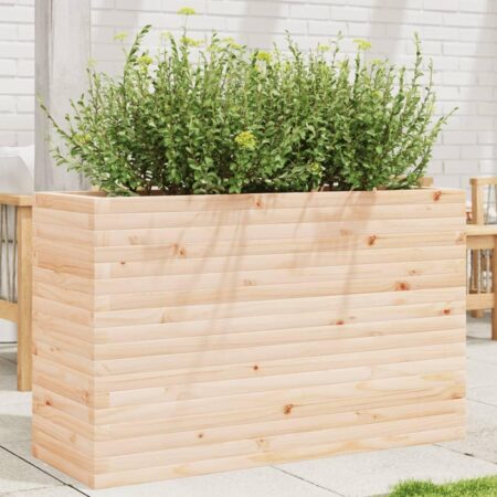 Plantekasse 110x40x68,5 cm massivt fyrretræ