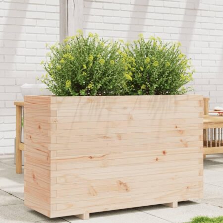 Plantekasse 110x40x72,5 cm massivt fyrretræ