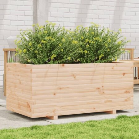 Plantekasse 110x60x49,5 cm massivt fyrretræ