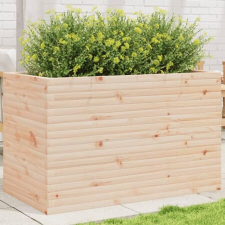 Plantekasse 110x60x68,5 cm massivt fyrretræ