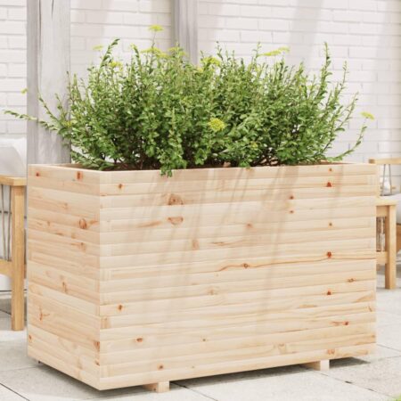 Plantekasse 110x60x72 cm massivt fyrretræ