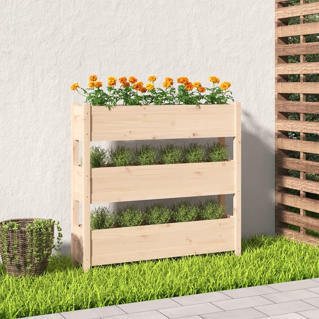 Plantekasse 112x25x104,5 cm massivt fyrretræ Plantekasse 112x25x104,5 cm massivt fyrretræ