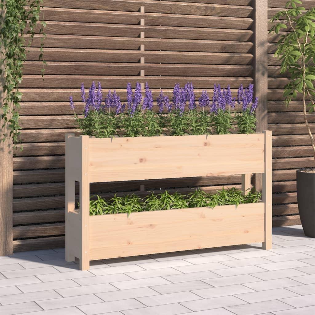 Plantekasse 112x25x66 cm massivt fyrretræ Plantekasse 112x25x66 cm massivt fyrretræ