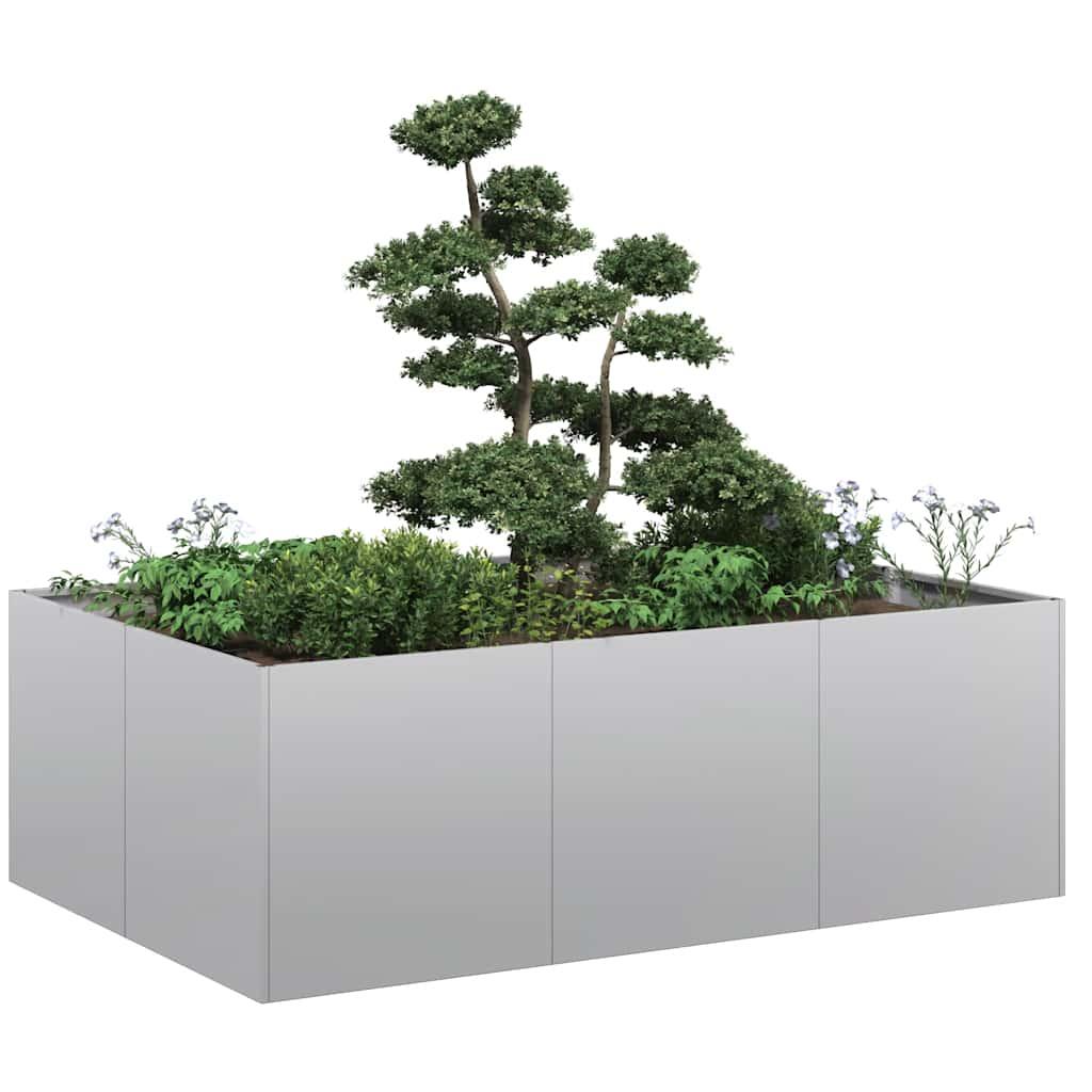 Plantekasse 120x80x40 cm galvaniseret stål Plantekasse 120x80x40 cm galvaniseret stål