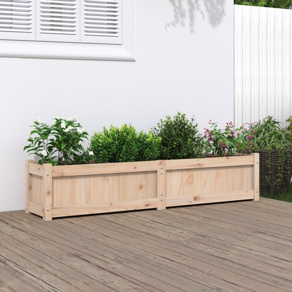 Plantekasse 150x31x31 cm massivt fyrretræ Plantekasse 150x31x31 cm massivt fyrretræ